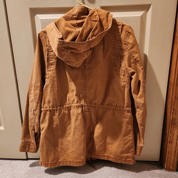 Canvas durable Utility work jacket w/hood sz Medium UNISEX - Picture 3 of 7